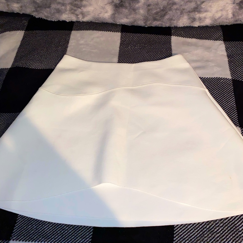 -Topshop white circle/skater skirt